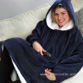 Lazy pullover TV blanket outdoor and warm hoodie